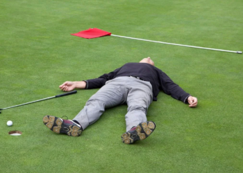 Man heartbroken to miss golf with friends after wife kills friends, which was “also a real bummer.”