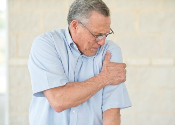 Man discovers inside of arm full of blood.