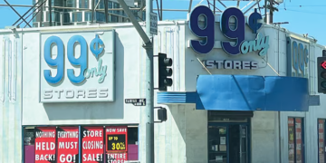 99 Cents Stores Files for Chapter 11. Seeks $60m in Financing… of Which, It Has Secured Only 99 Cents.