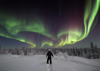 Aurora Borealis Politely Reminds Backpacking Assholes It’s Rude to Stare.